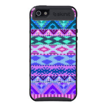Rosa e asteca feminino roxo capa iPhone 5