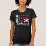 Rosa expresso da menina de Reni t - shirts