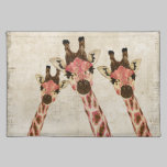 Rosa & girafas de cobre Placemat jogos americanos da american mojo