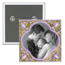 Rosa & quadro do ouro boton