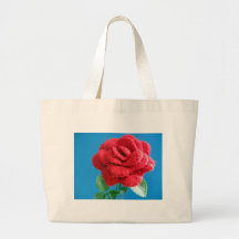 Rosa vermelha do algodão bolsas de lona
