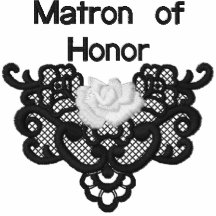 Rosas e laço - matrona da honra