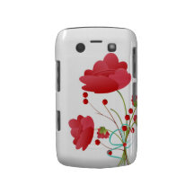 Rosas vermelhas e bagas capa blackberry
