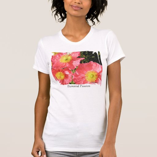 Roupa cor-de-rosa da camisa das papoilas constante tshirt