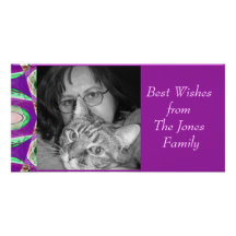 roxo cartoes com foto personalizados