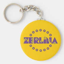Roxo de Zerlina Flores Chaveiro