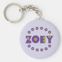 Roxo de Zoey Flores Chaveiros
