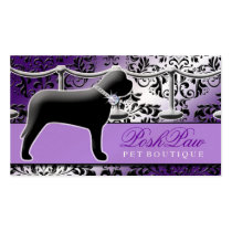 Roxo fino do animal de estimação 311 cartões-de-visita