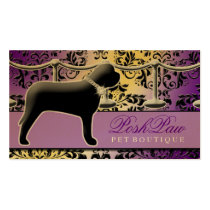 Roxo fino do animal de estimação 311 cartões-de-visita
