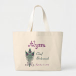 Roxo principal da cerceta da pena do pavão da dama bolsa de lona