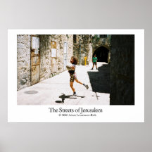 Ruas de Jerusalem Posters