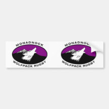 Rugby oval de Monadnock Wolfpack Adesivo