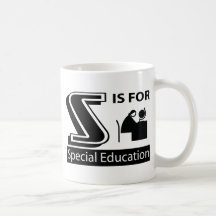 S é para o ensino especial canecas