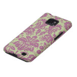 Sábio e damasco extravagante do roxo capa para galaxy s2