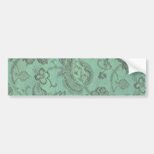 Sábio floral do vintage retro adesivos