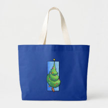 Saco azul de árvore de Natal Bolsa De Lona