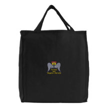 Saco bordado enfermeiras bolsa