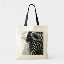 Saco com um zebrou bolsa para compras