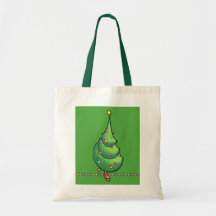 Saco da árvore de Natal green2 Bolsa De Lona