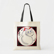 Saco da música do gatinho de Bianca Toon Bolsa