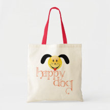 Saco de Doggy - cão feliz! Bolsas Para Compras