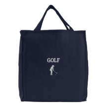 Saco de golfe das senhoras bordado bolsa bordada