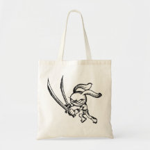 Saco de Ninja do guerreiro do Doodle   do esboço Bolsa Para Compra