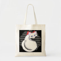 Saco de PawPrints do gatinho de Bianca Toon Bolsas Para Compras