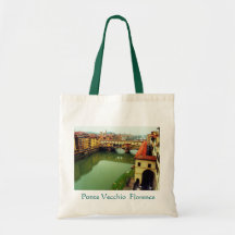 Saco de Ponte Vecchio Florença Bolsa De Lona