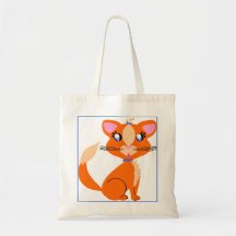 Saco de Toon do gatinho do gengibre Bolsa De Lona