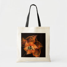 Saco do monograma da arte abstracta de Lightworks Bolsa