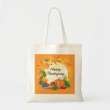 Saco feliz da acção de graças 5 bolsa para compra