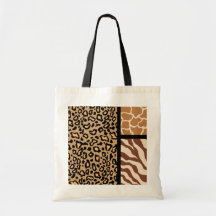 Sacola animal do impressão bolsas de lona