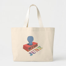 Sacola do selo de data aprazada de junho bolsa para compras
