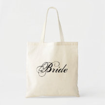 Sacola elegante da noiva bolsas de lona