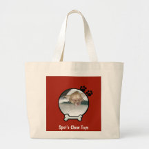 Sacola feita sob encomenda do cão bolsas de lona