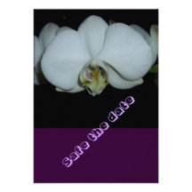 safe date- the flor branqueada de orquídea convite personalizado