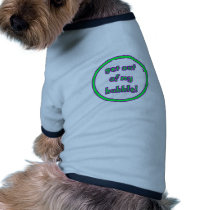 Saia de minha bolha roupas para animais de estimação