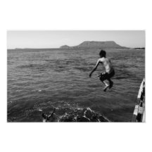Salte à República Dominicana BW de Montecristi do  Fotografia