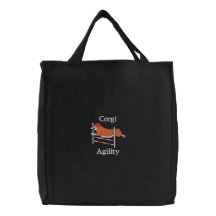 Salto da agilidade do Corgi Bolsas