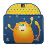 Salto engraçado do gato! Luva de Macbook Bolsa Para MacBook Pro