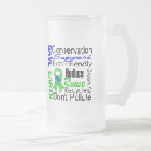 Salvar a colagem da consciência do ambiente da ter caneca