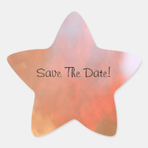 Salvar a data! adesivos em forma de estrelas