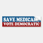 Salvar Medicare, autocolante no vidro traseiro Dem Adesivo