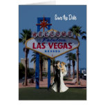 Salvar o cartão de casamento de Las Vegas da data 