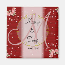 Salvar o ímã do casamento da data (o design do mon imas de geladeira