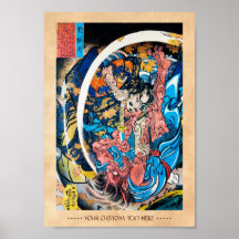 Samurai legendário japonês oriental legal do guerr posters