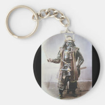 Samurai na armadura cerca de 1860 chaveiro
