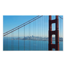 San Francisco do centro com golden gate bridge Foto