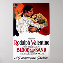 Sangue e areia, cartaz cinematográfico de Valentin Posteres